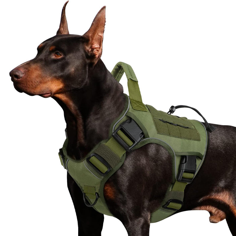 🐶 Chaleco táctico para perros de tela Oxford | Resistente al agua y reforzado 🛡️ | Asa de levantamiento rápido ✋ | Ergonómico y cómodo 🐾 | Tallas S–XL, 5 colores 🎨