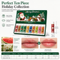 📢📢¡¡50 % DE DESCUENTO!! ⏰  Set de bálsamos labiales hidratantes de Navidad