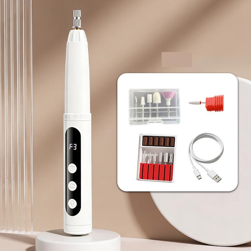 Torno eléctrico portátil para manicura y pulido de uñas