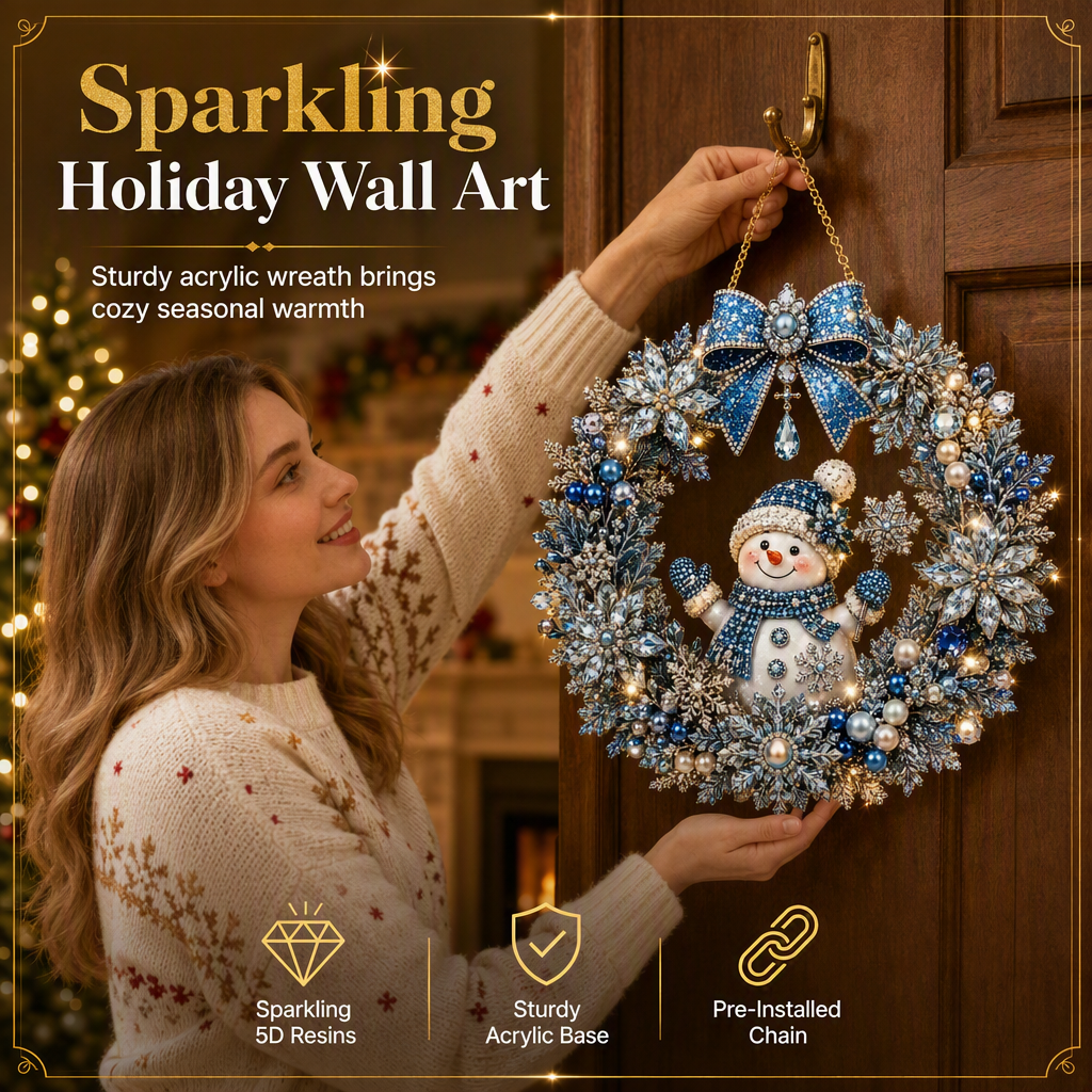 🎄 OFERTA RELÁMPAGO – 50 % DE DESCUENTO ✨ Kit de Diamond Art navideño para hacer tú mismo: decoración navideña creativa para un hogar festivo 🎁