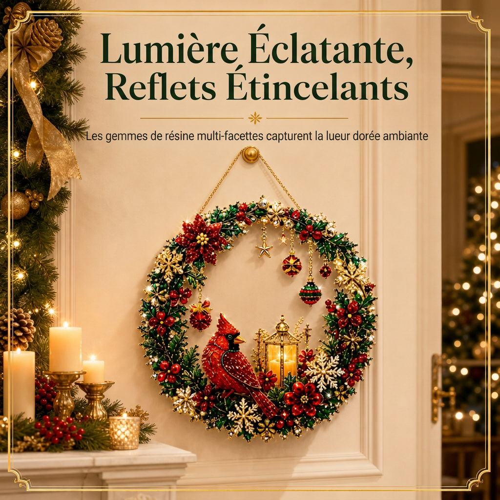 🎄 OFERTA RELÁMPAGO – 50 % DE DESCUENTO ✨ Kit de Diamond Art navideño para hacer tú mismo: decoración navideña creativa para un hogar festivo 🎁