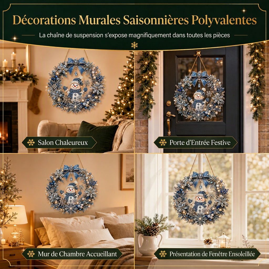 🎄 OFERTA RELÁMPAGO – 50 % DE DESCUENTO ✨ Kit de Diamond Art navideño para hacer tú mismo: decoración navideña creativa para un hogar festivo 🎁