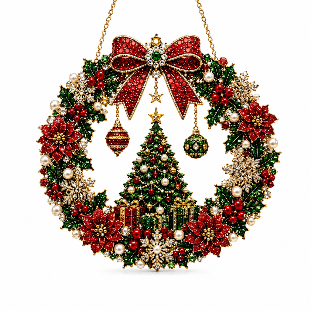🎄 OFERTA RELÁMPAGO – 50 % DE DESCUENTO ✨ Kit de Diamond Art navideño para hacer tú mismo: decoración navideña creativa para un hogar festivo 🎁