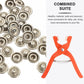 🧷 50% de descuento solo hoy ✨ Kit de pinza para broches de presión sin coser