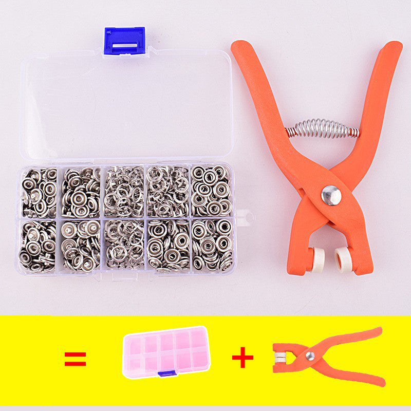 🧷 50% de descuento solo hoy ✨ Kit de pinza para broches de presión sin coser