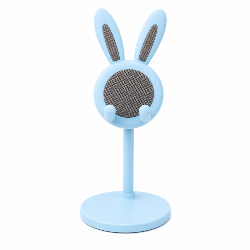🐰¡COMPRA 1 LLEVA 1 GRATIS!📱✨ Lindo soporte de escritorio para teléfono con diseño de conejito – Altura ajustable, base pesada y almohadillas de silicona