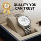 Reloj de Cuarzo Luminoso e Impermeable para Hombre