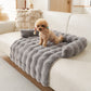 Cama para mascotas gruesa, cálida y antideslizante con borde