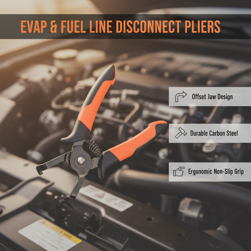 Pinzas para desconectar líneas EVAP y de combustible