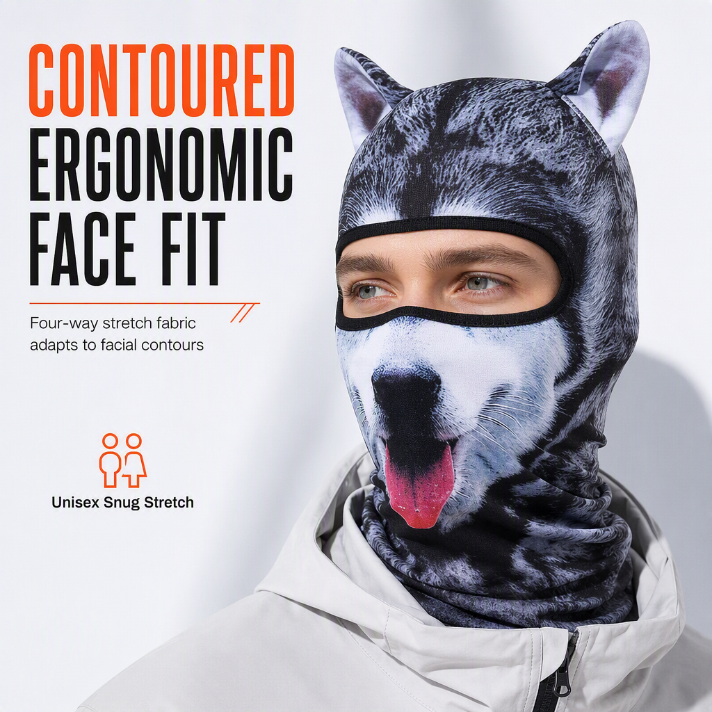 📢📢40% OFF !! ⏰Animal Print Windproof Balaclava Face Mask