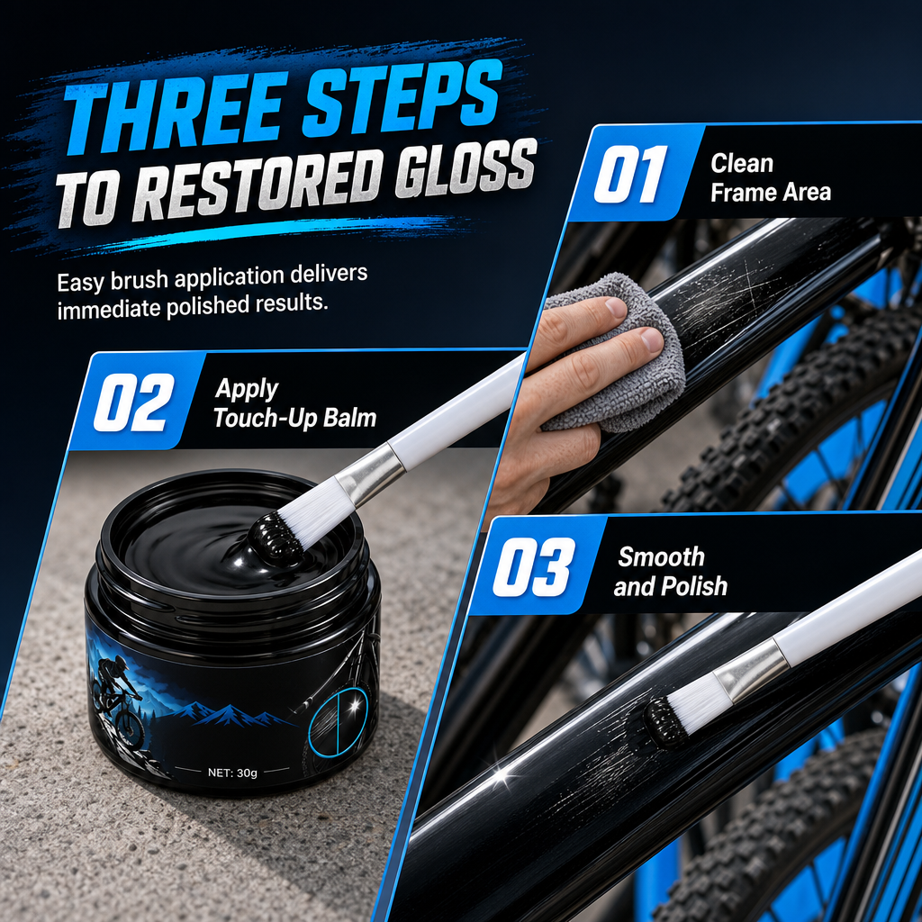 🚲 50% OFF TODAY!!🎨 Bicycle Frame Paint Touch-Up Paste with Brush for Mountain Bike Scratch and Wear Repair