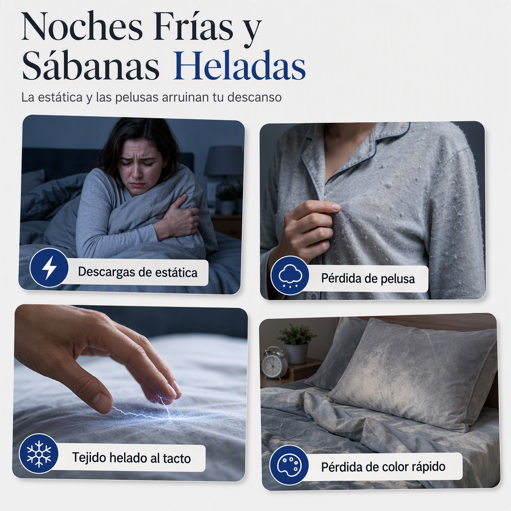 Funda Nórdica de Franela de Doble Cara Cálida y Suave