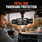 F100 4-Lens Car Dash Cam 1080P HD Driving Recorder with Infrared Night Vision and GPS Sync Recording