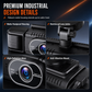 F100 4-Lens Car Dash Cam 1080P HD Driving Recorder with Infrared Night Vision and GPS Sync Recording
