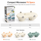 Double Compartment Microwave Egg Steamer Box Kitchen Egg Cooking Mold