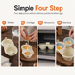 Double Compartment Microwave Egg Steamer Box Kitchen Egg Cooking Mold