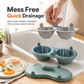 Double Compartment Microwave Egg Steamer Box Kitchen Egg Cooking Mold
