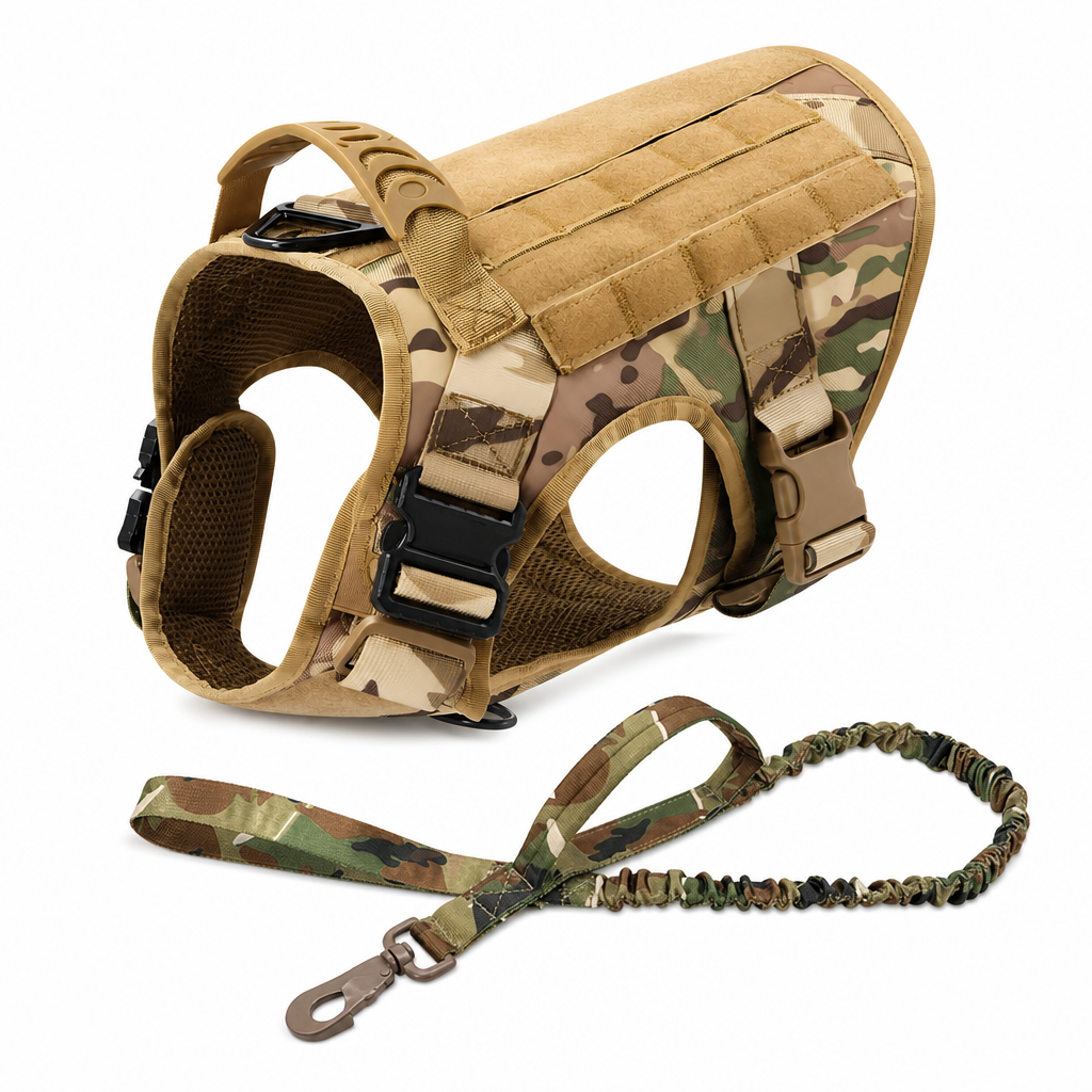 ⏳Time-Limited Special⏰Tactical Dog Harness Heavy Duty Pet Working Vest for Medium and Large Dogs Quick Release Training Vest for Outdoor Activities