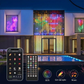 🌈🎉 Guirnalda de Cortina LED con Modos – Perfecta para Bodas, Navidad y Eventos al Aire Libre, Brillo Cálido y Colorido ✅🌙