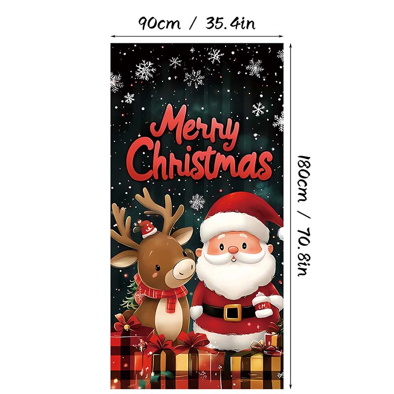 🎄 ¡70% DE DESCUENTO! 🎅 Cubrepuertas Navideño Decorativo – Estampado de Alta Definición y Resistente a la Decoloración ✨