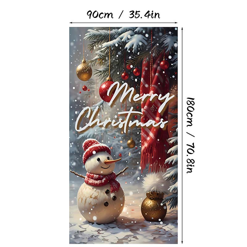 🎄 ¡70% DE DESCUENTO! 🎅 Cubrepuertas Navideño Decorativo – Estampado de Alta Definición y Resistente a la Decoloración ✨