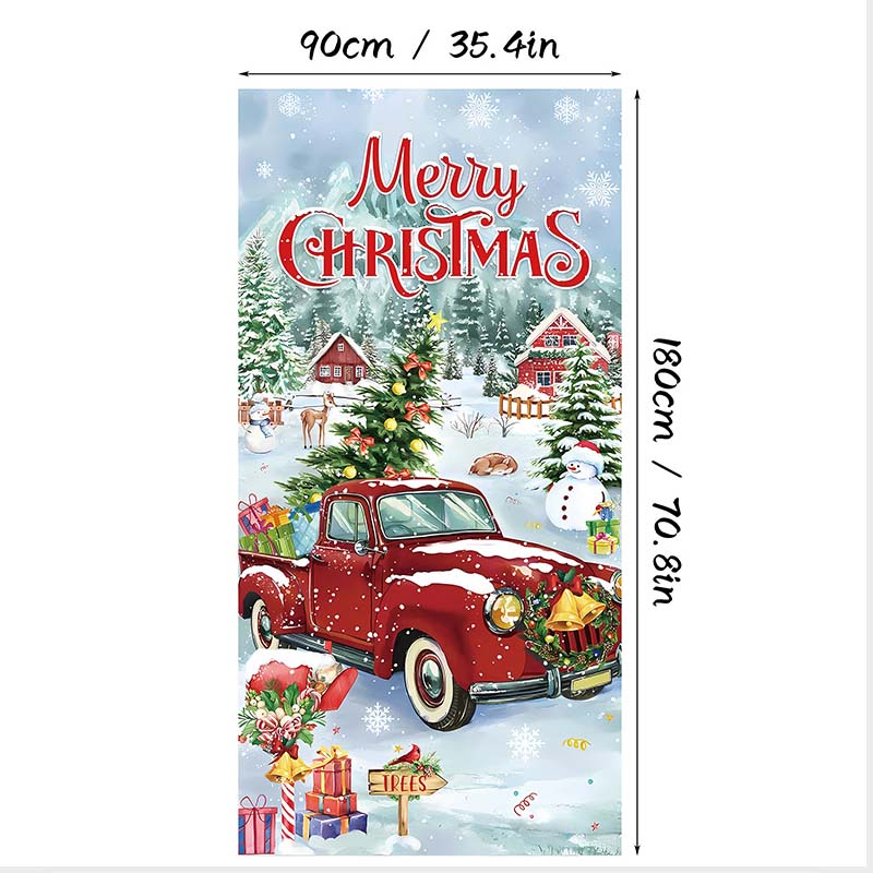 🎄 ¡70% DE DESCUENTO! 🎅 Cubrepuertas Navideño Decorativo – Estampado de Alta Definición y Resistente a la Decoloración ✨