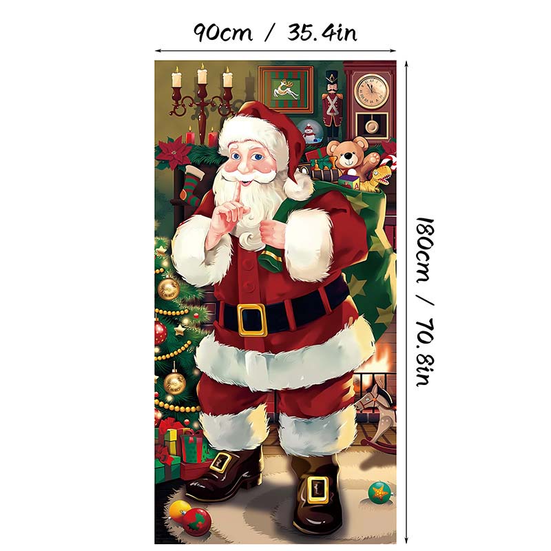 🎄 ¡70% DE DESCUENTO! 🎅 Cubrepuertas Navideño Decorativo – Estampado de Alta Definición y Resistente a la Decoloración ✨