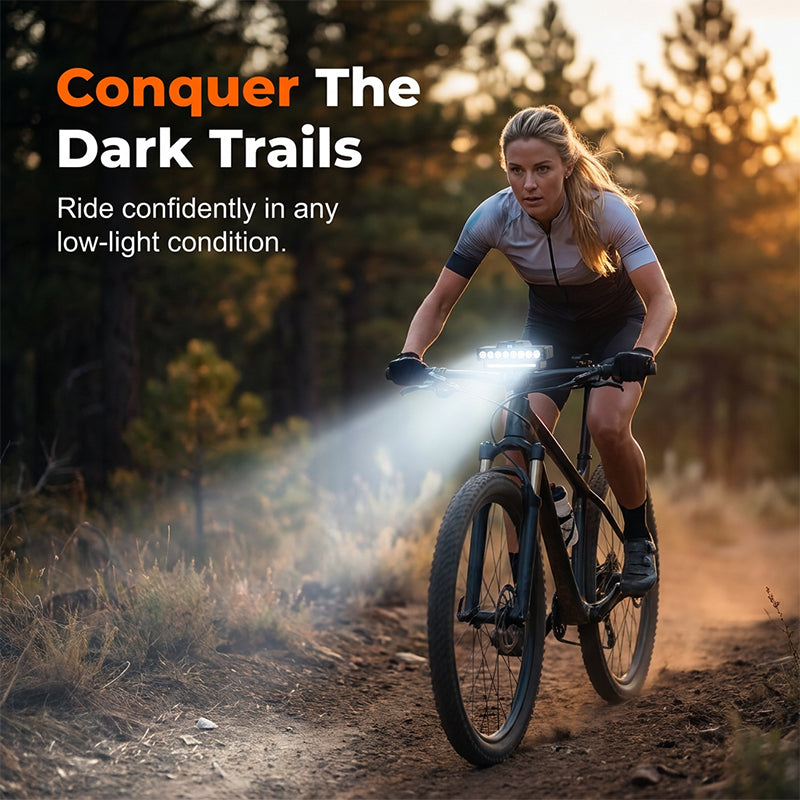 🚴Ultra-Bright LED Bike Light with Dual Beam