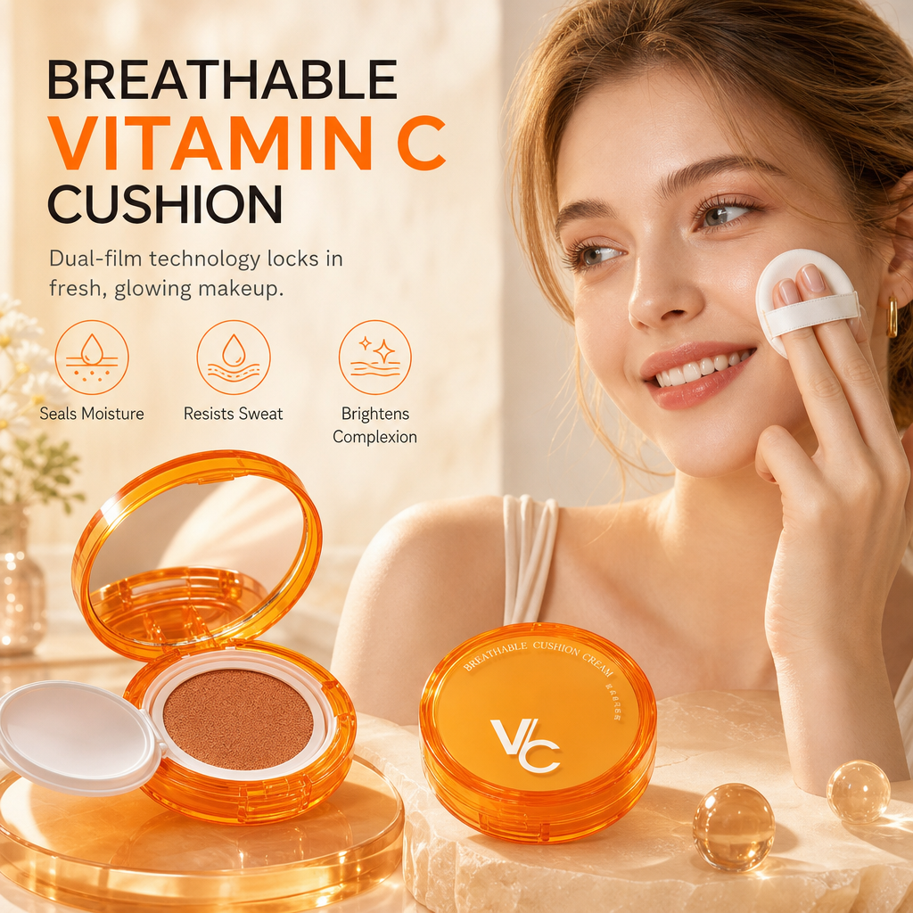 Base de Maquillaje Cushion Ligera con Vitamina C