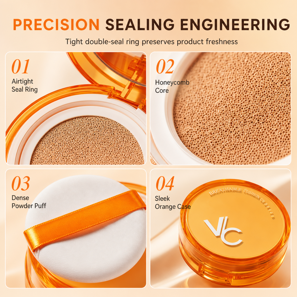 Base de Maquillaje Cushion Ligera con Vitamina C