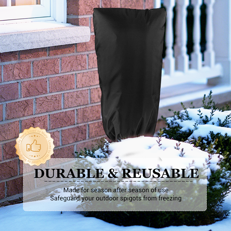 ❄️ ¡50 % DE DESCUENTO POR TIEMPO LIMITADO! ✨ Funda aislante para grifo exterior con cierre de cordón