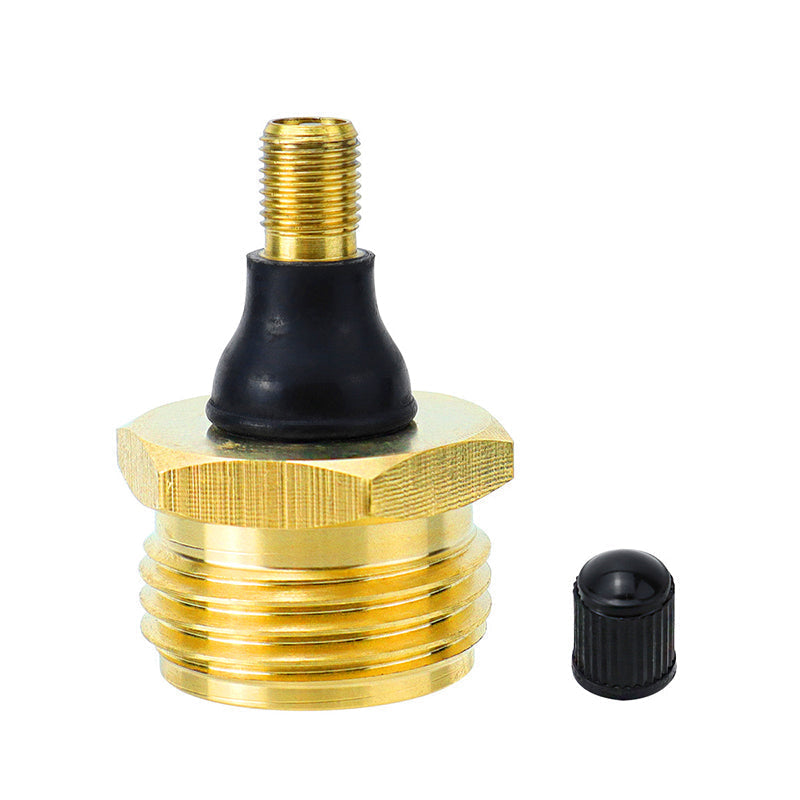 Adaptador de latón para purgar con aire las tuberías de autocaravana