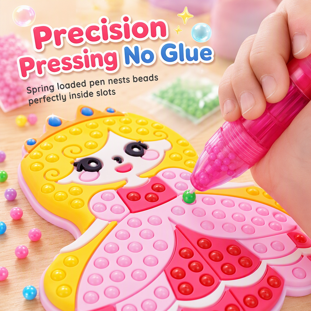 DIY Dot Bead Painting Sticker Art Kit para niños