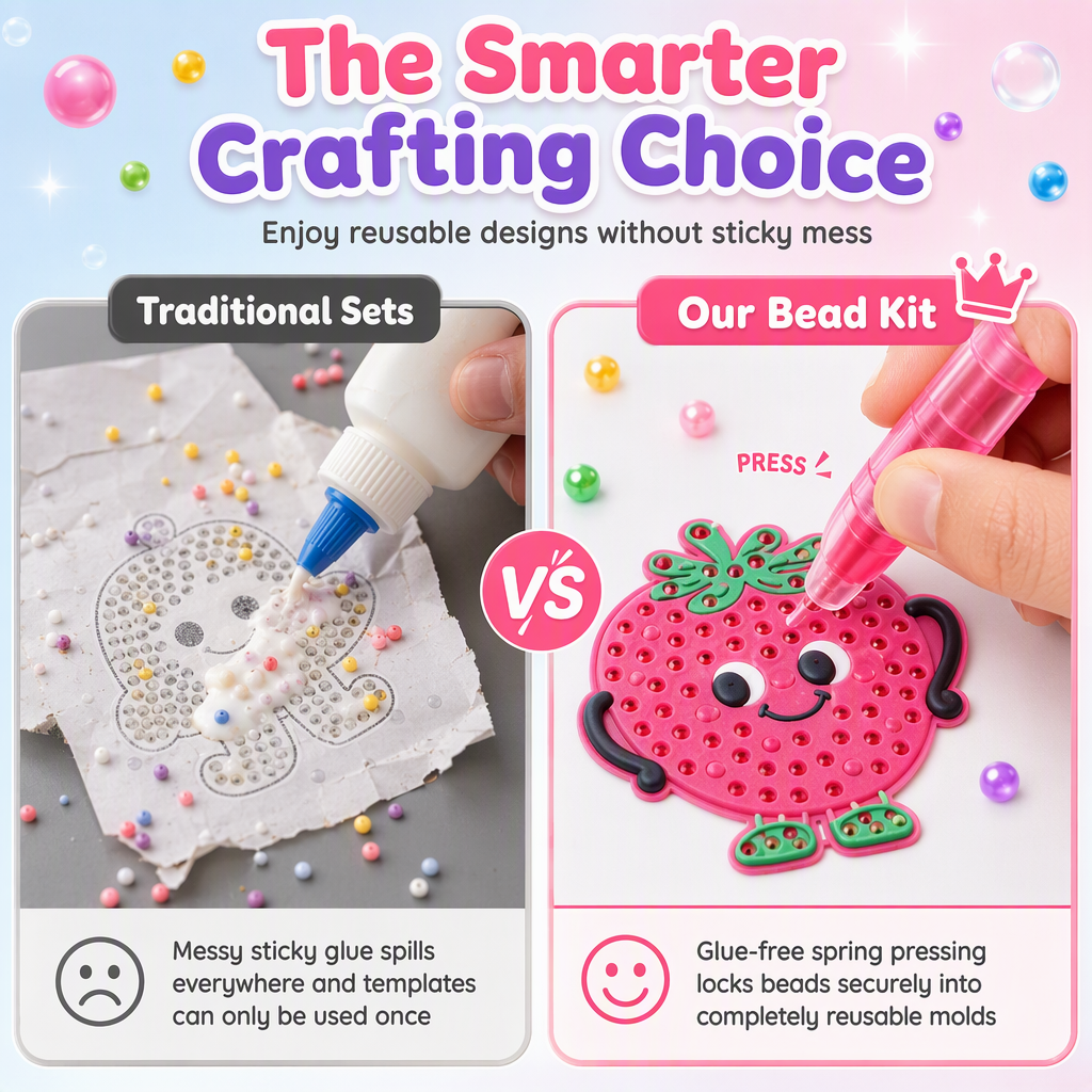 DIY Dot Bead Painting Sticker Art Kit para niños