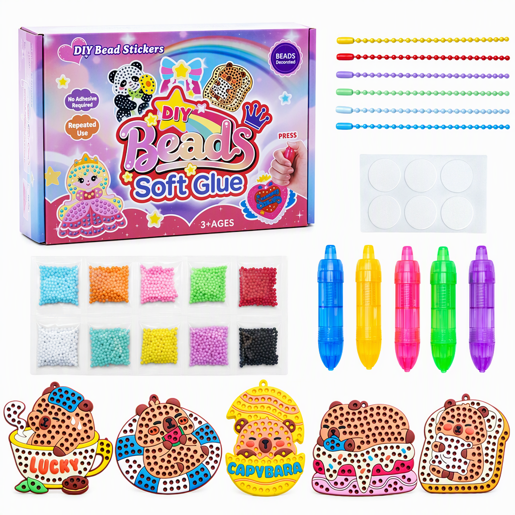DIY Dot Bead Painting Sticker Art Kit para niños