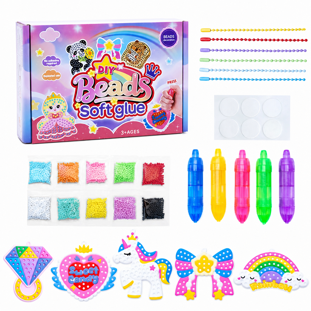 DIY Dot Bead Painting Sticker Art Kit para niños