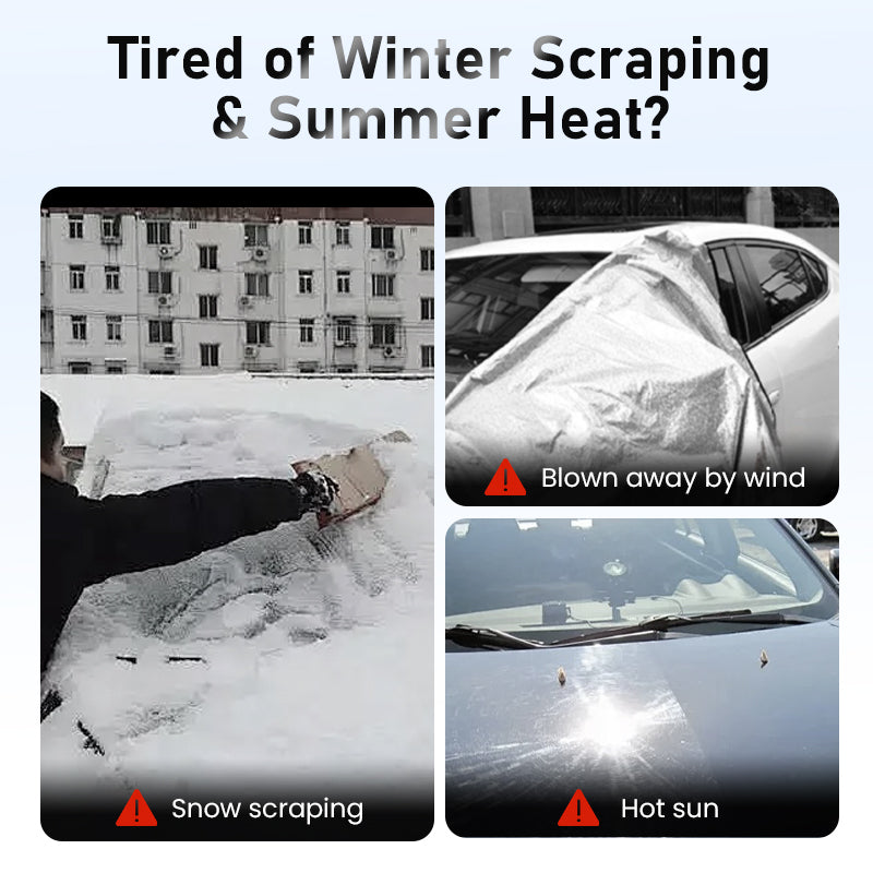 Cubierta multicapa para parabrisas contra nieve y sol | Varios tamaños