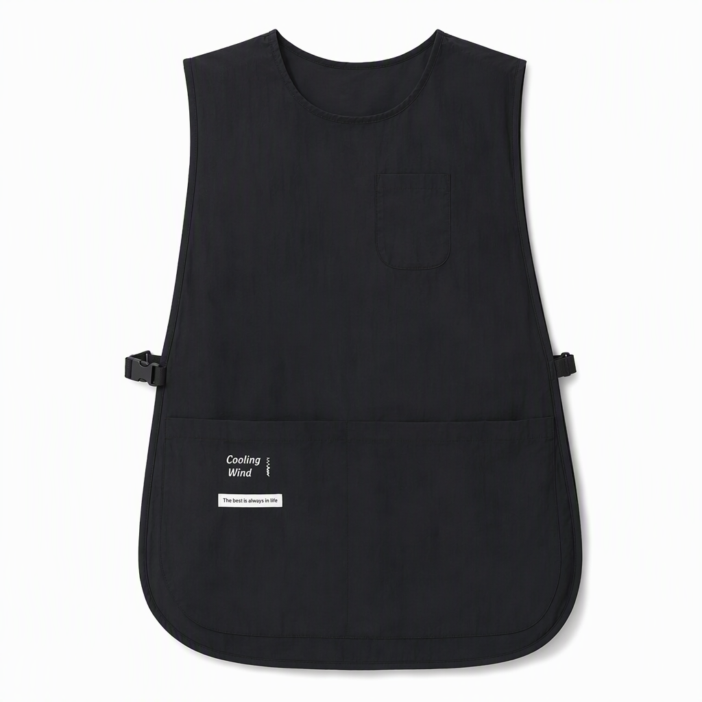 Waterproof and Oilproof Kitchen Vest Apron Breathable Sleeveless Workwear for Catering and Food Service