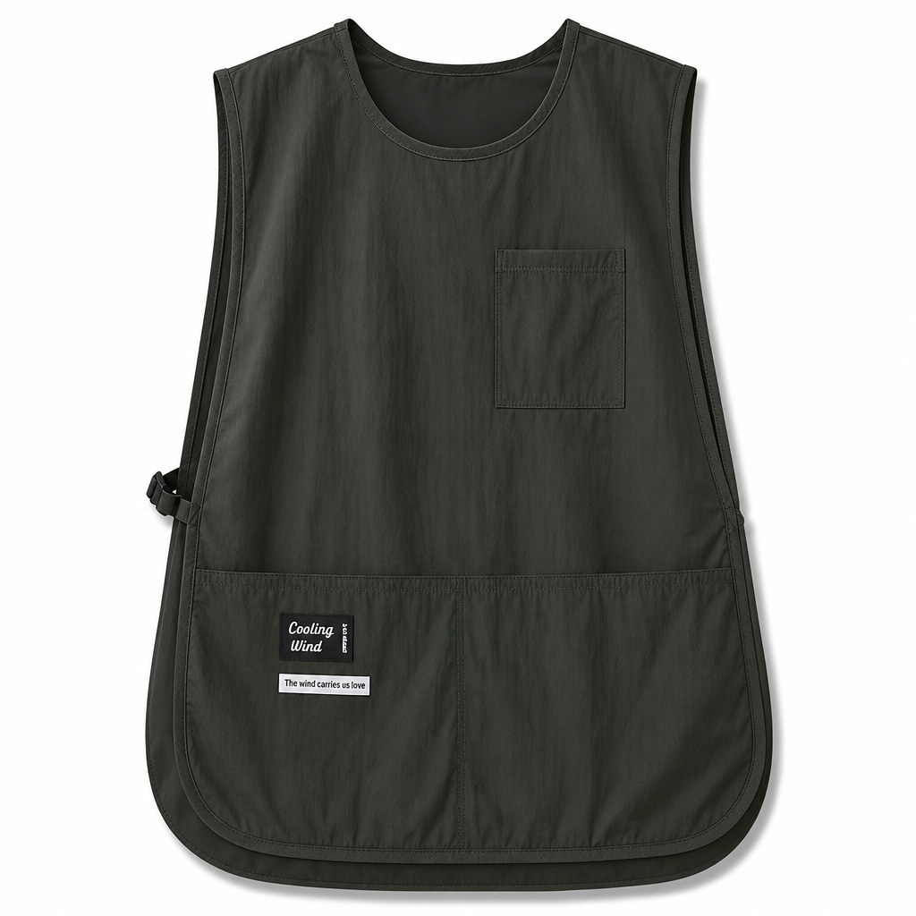 Waterproof and Oilproof Kitchen Vest Apron Breathable Sleeveless Workwear for Catering and Food Service