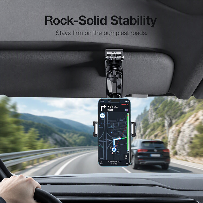 🚗 ¡50% DE DESCUENTO POR TIEMPO LIMITADO! ✨ Soporte universal de teléfono para parasol de auto – Ajustable, estable y multiescena 📱
