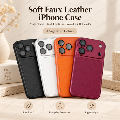 📢📢 ¡50 % de descuento! ⏰ Nuevos colores inspirados en el iPhone 18. Funda de piel sintética suave y elegante 💎 | Tacto prémium ✨