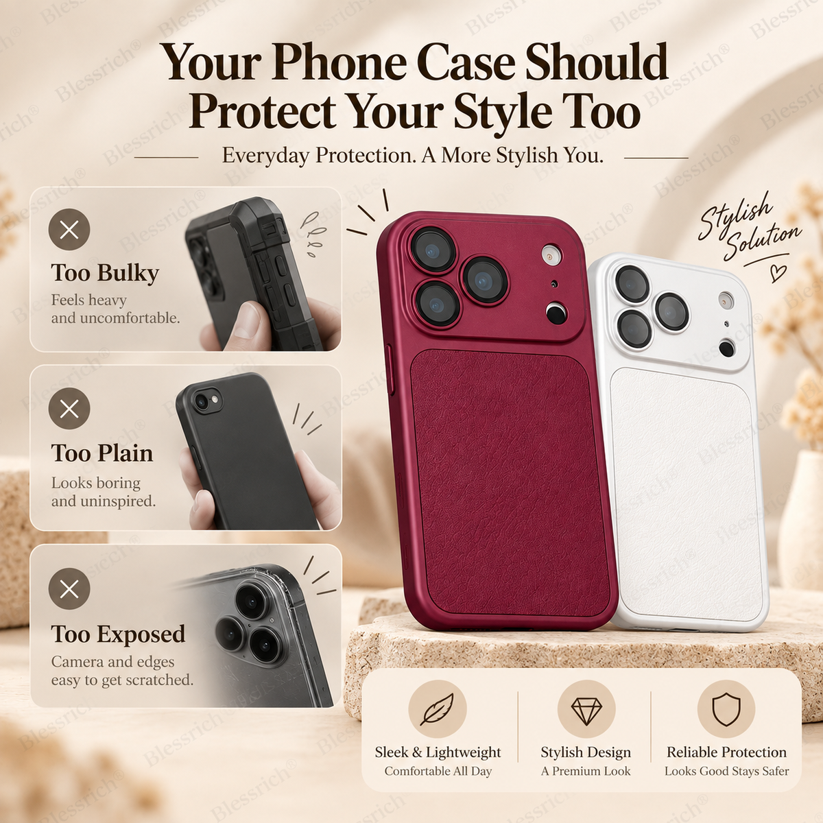 📢📢 ¡50 % de descuento! ⏰ Nuevos colores inspirados en el iPhone 18. Funda de piel sintética suave y elegante 💎 | Tacto prémium ✨