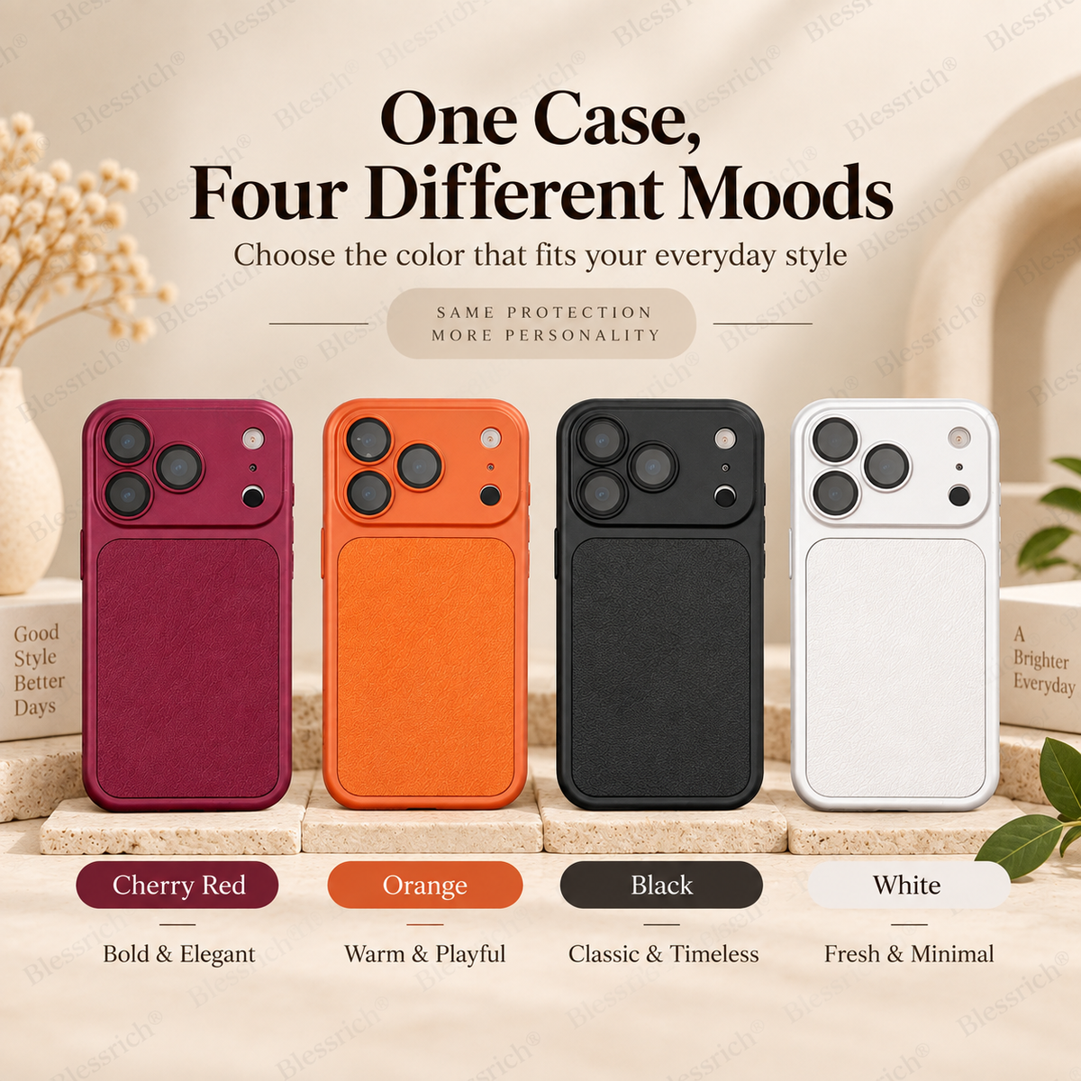 📢📢 ¡50 % de descuento! ⏰ Nuevos colores inspirados en el iPhone 18. Funda de piel sintética suave y elegante 💎 | Tacto prémium ✨