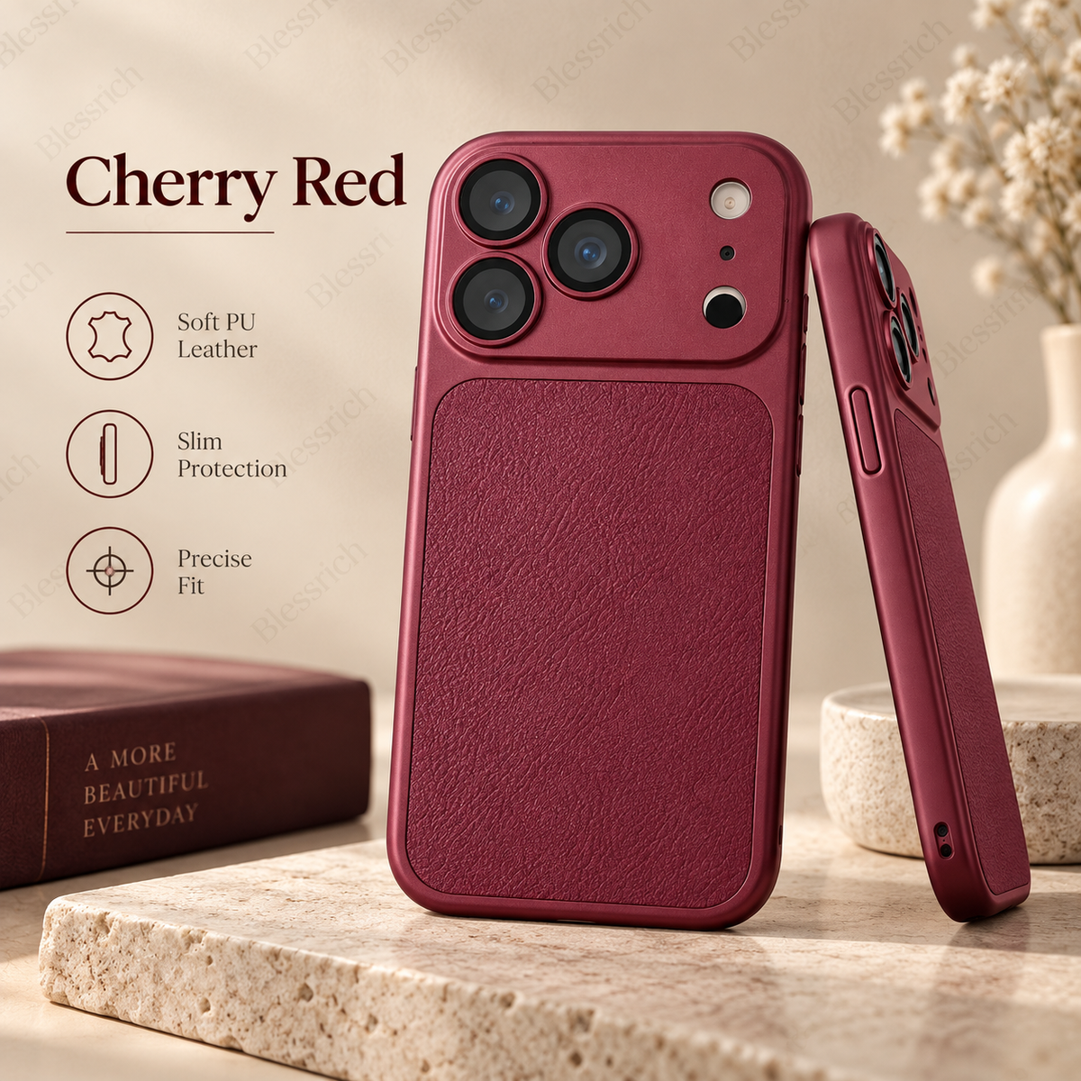 📢📢 ¡50 % de descuento! ⏰ Nuevos colores inspirados en el iPhone 18. Funda de piel sintética suave y elegante 💎 | Tacto prémium ✨