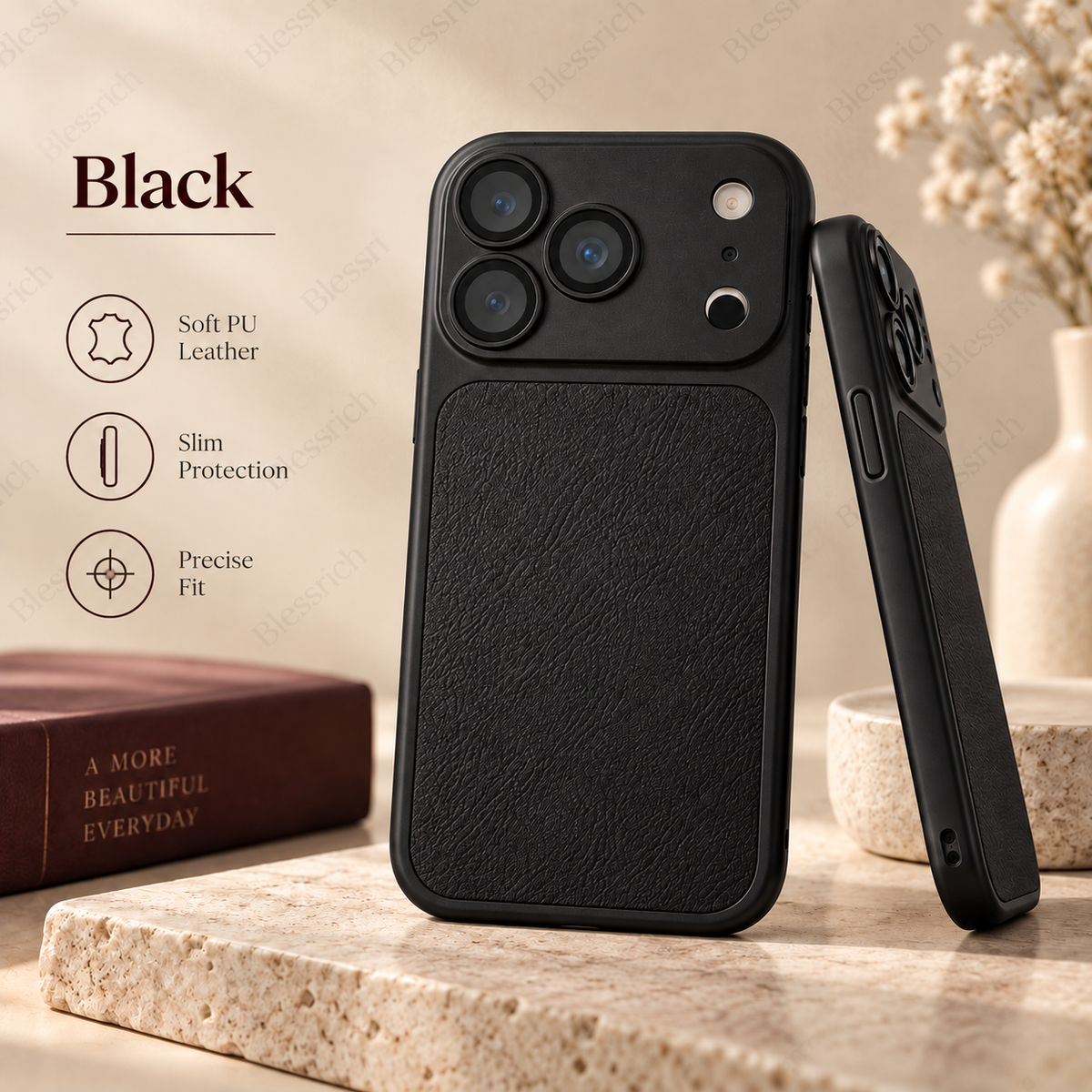 📢📢 ¡50 % de descuento! ⏰ Nuevos colores inspirados en el iPhone 18. Funda de piel sintética suave y elegante 💎 | Tacto prémium ✨