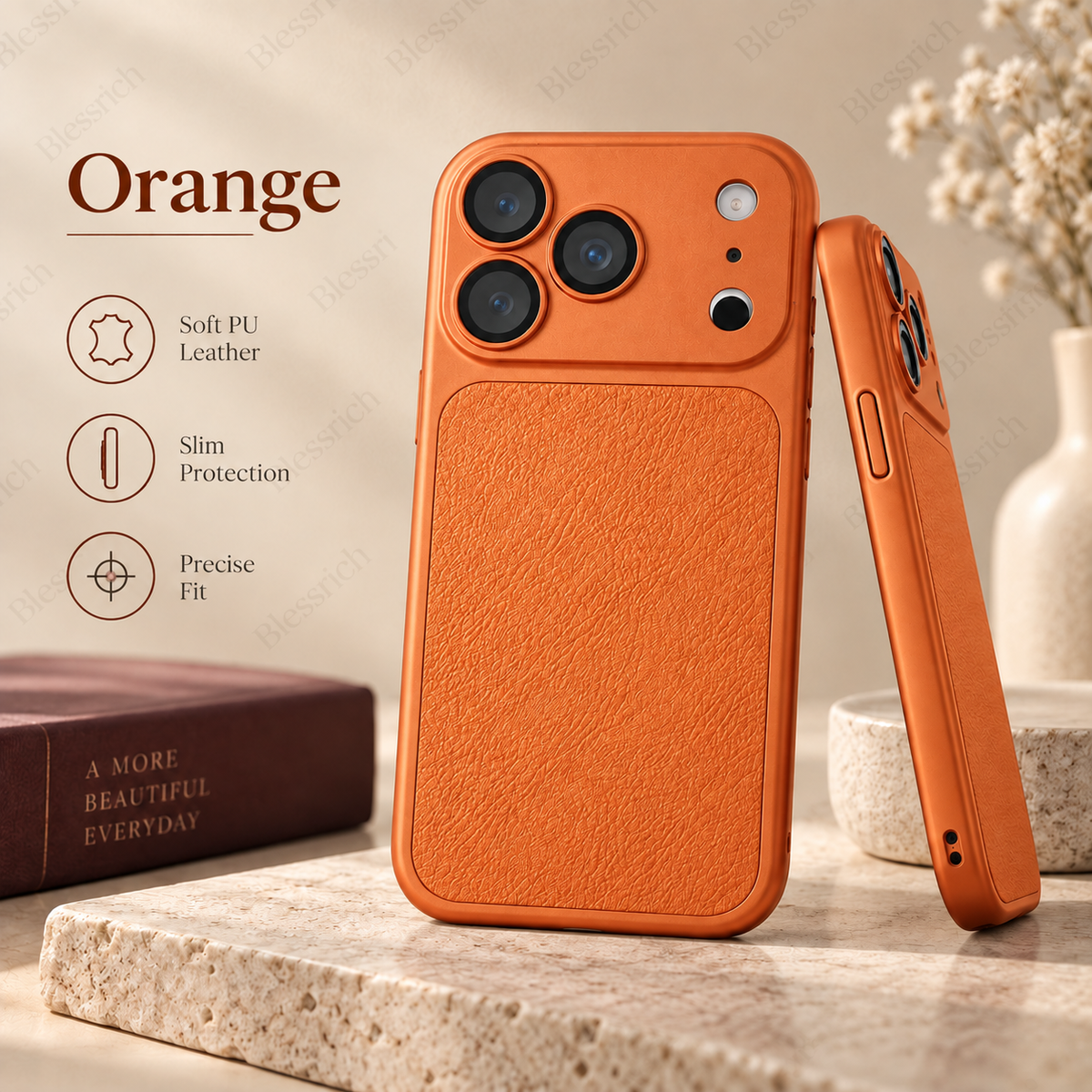 📢📢 ¡50 % de descuento! ⏰ Nuevos colores inspirados en el iPhone 18. Funda de piel sintética suave y elegante 💎 | Tacto prémium ✨