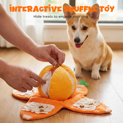 Juguete de peluche para perros en forma de naranja para esconder premios