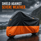 Funda impermeable para motocicleta con orificios para candado