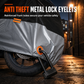 Funda impermeable para motocicleta con orificios para candado