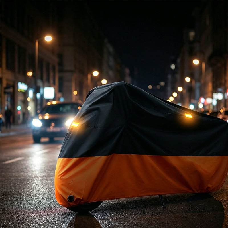 Funda impermeable para motocicleta con orificios para candado